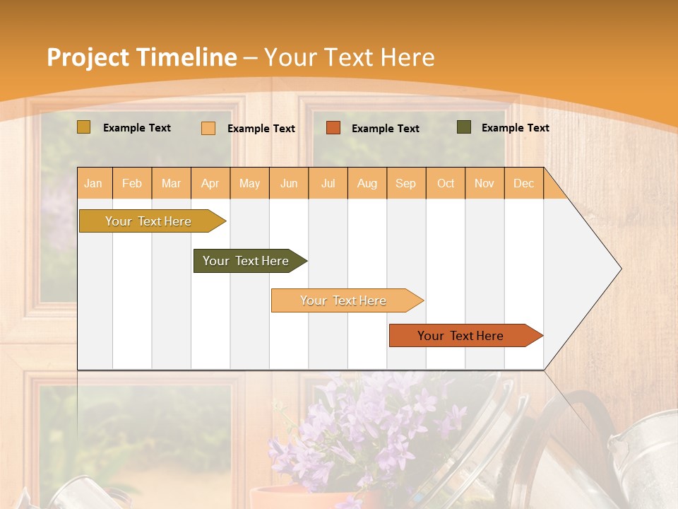 Can Gloves Window PowerPoint Template