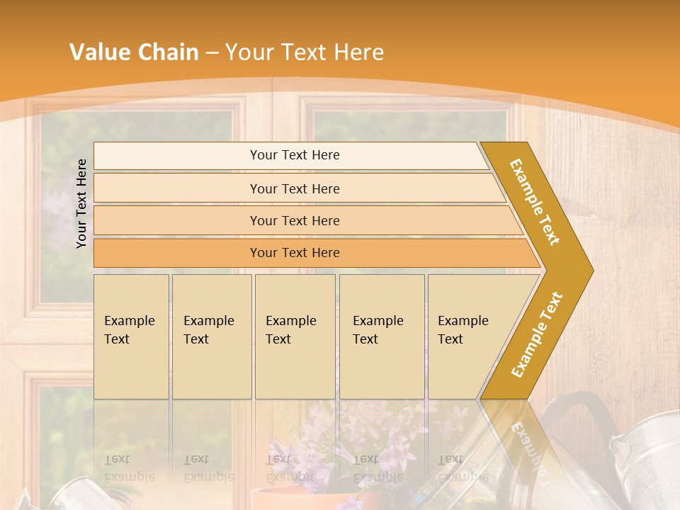 Can Gloves Window PowerPoint Template