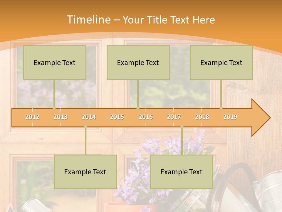 Can Gloves Window PowerPoint Template