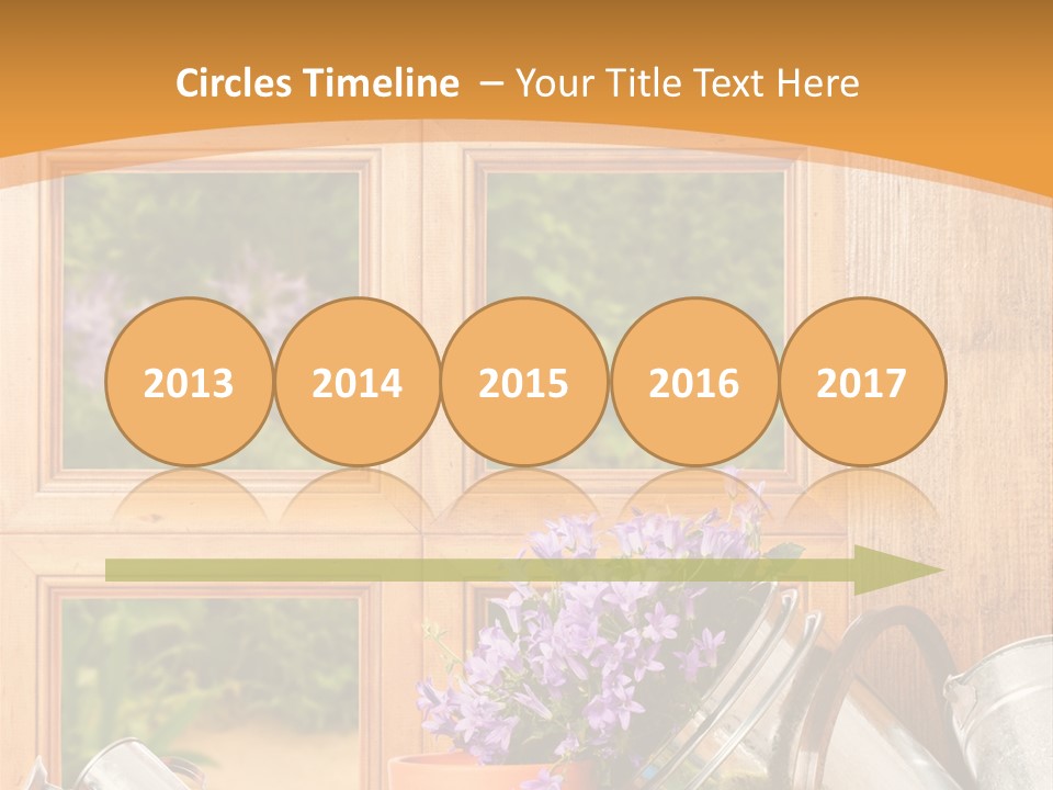 Can Gloves Window PowerPoint Template