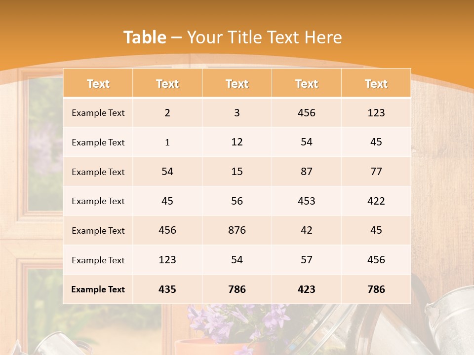 Can Gloves Window PowerPoint Template