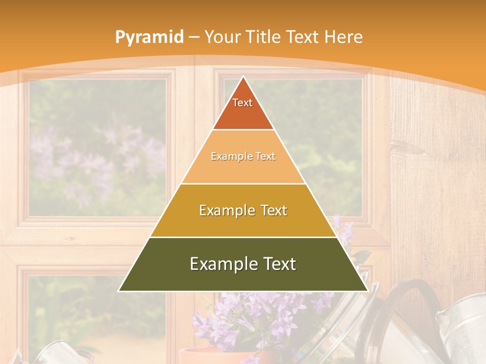 Can Gloves Window PowerPoint Template