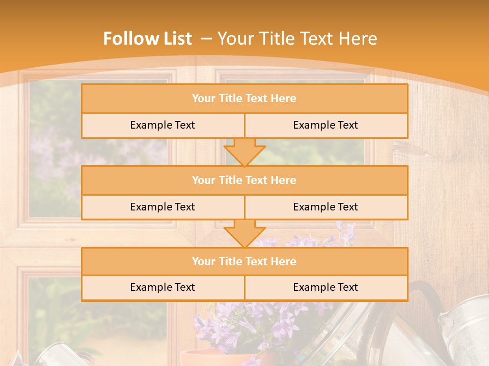 Can Gloves Window PowerPoint Template