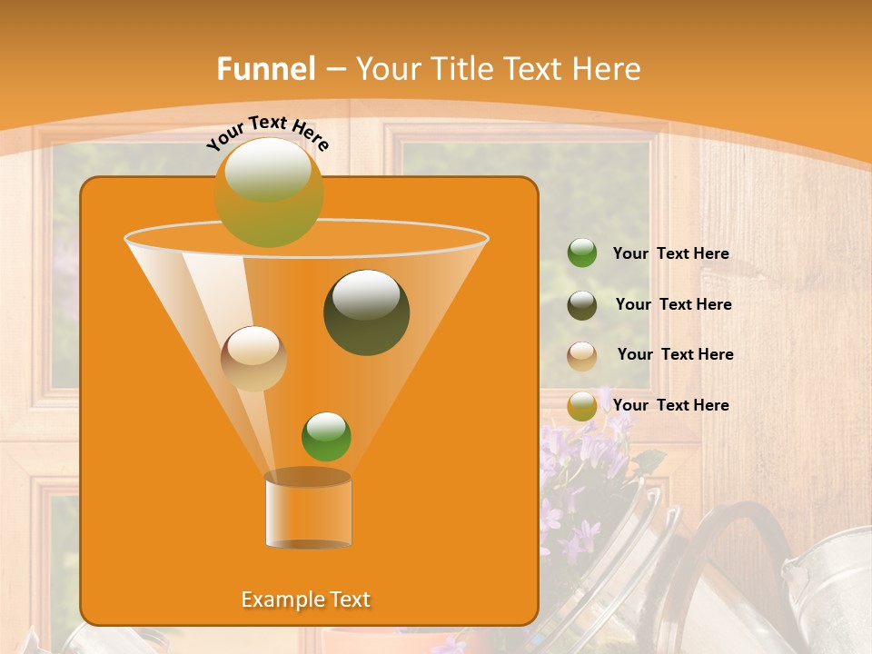 Can Gloves Window PowerPoint Template