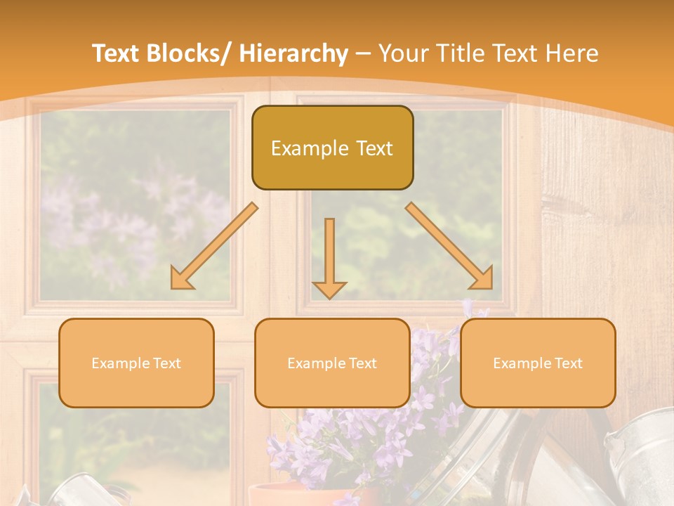Can Gloves Window PowerPoint Template