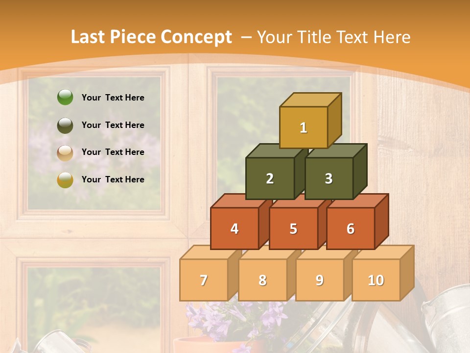 Can Gloves Window PowerPoint Template