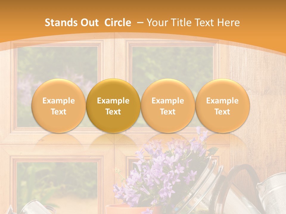 Can Gloves Window PowerPoint Template