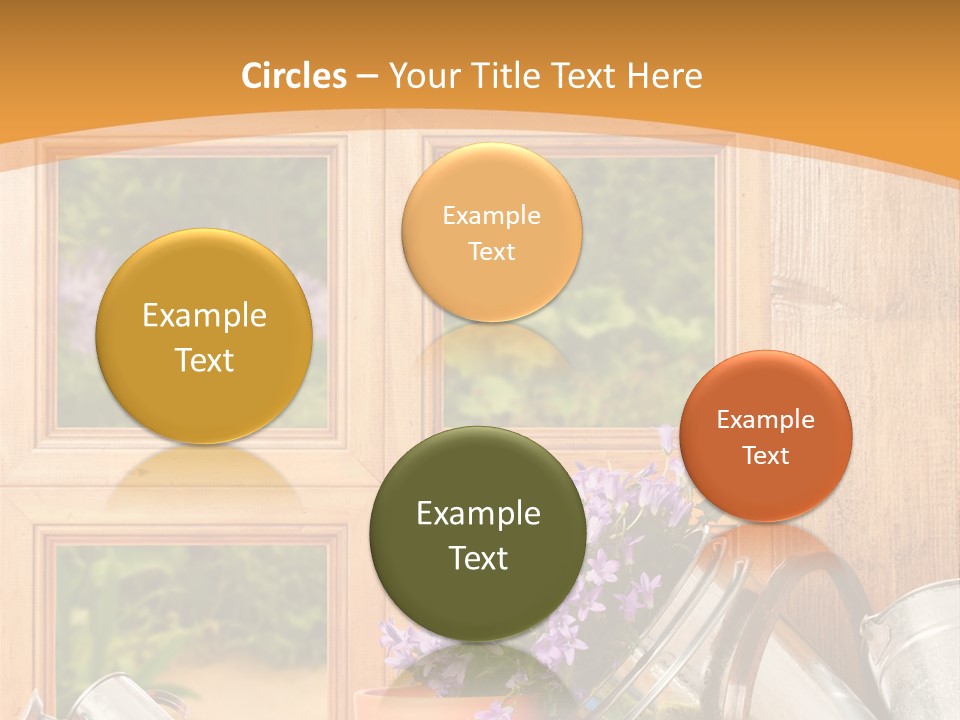 Can Gloves Window PowerPoint Template