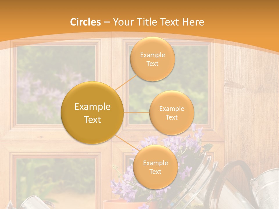 Can Gloves Window PowerPoint Template