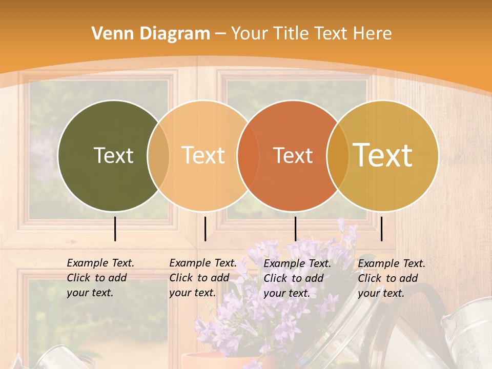 Can Gloves Window PowerPoint Template