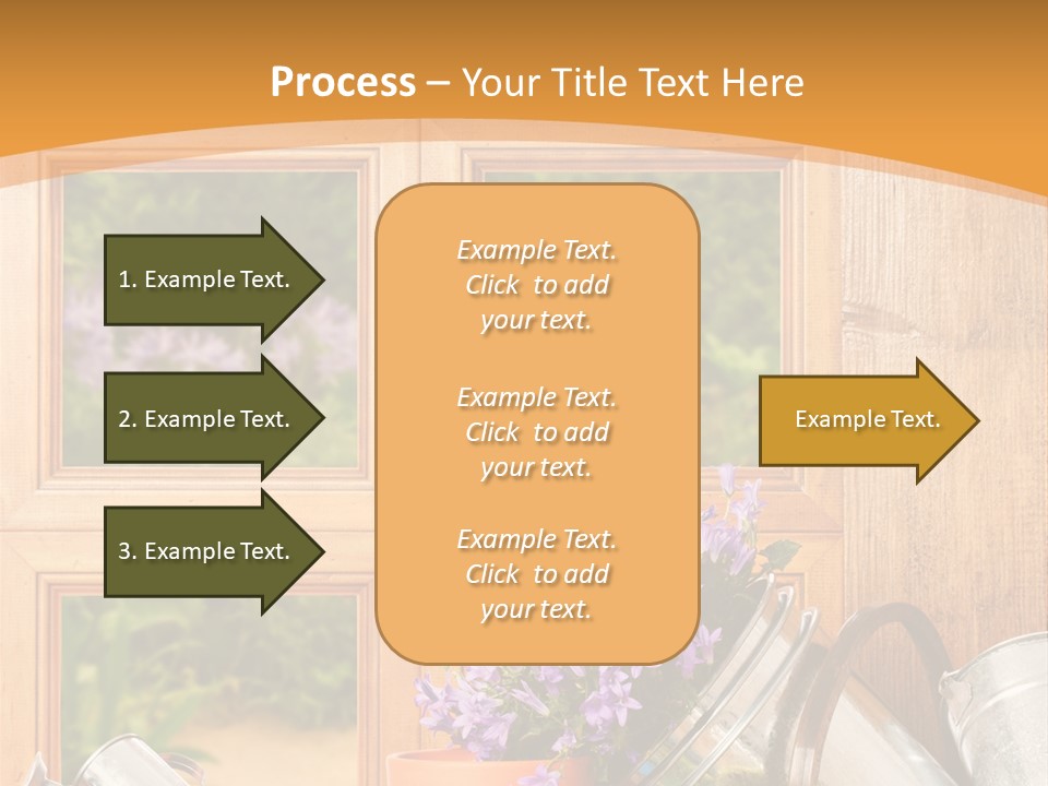 Can Gloves Window PowerPoint Template