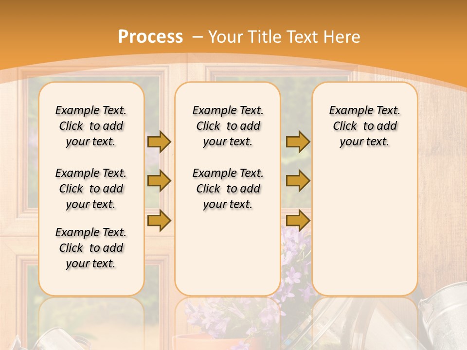 Can Gloves Window PowerPoint Template