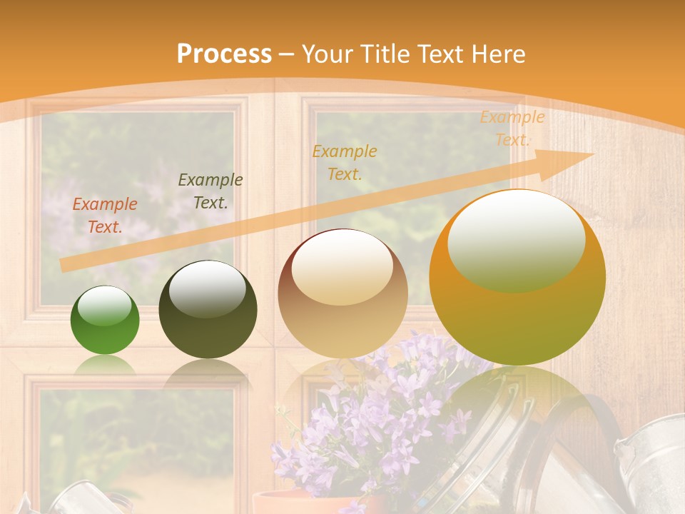 Can Gloves Window PowerPoint Template