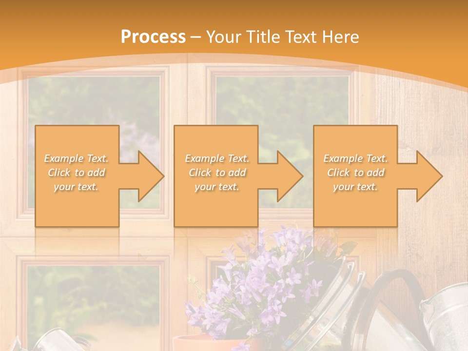 Can Gloves Window PowerPoint Template