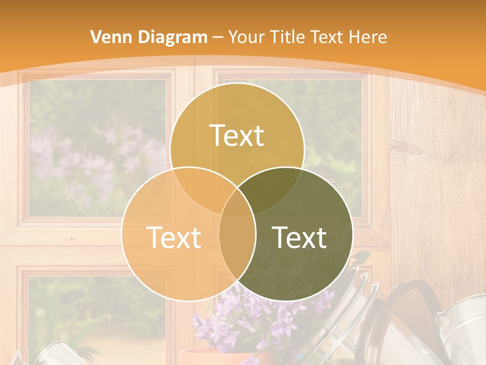 Can Gloves Window PowerPoint Template