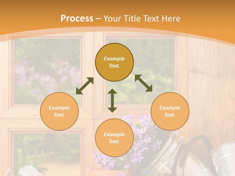 Can Gloves Window PowerPoint Template