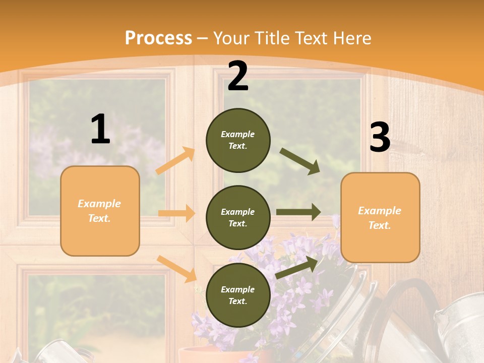 Can Gloves Window PowerPoint Template