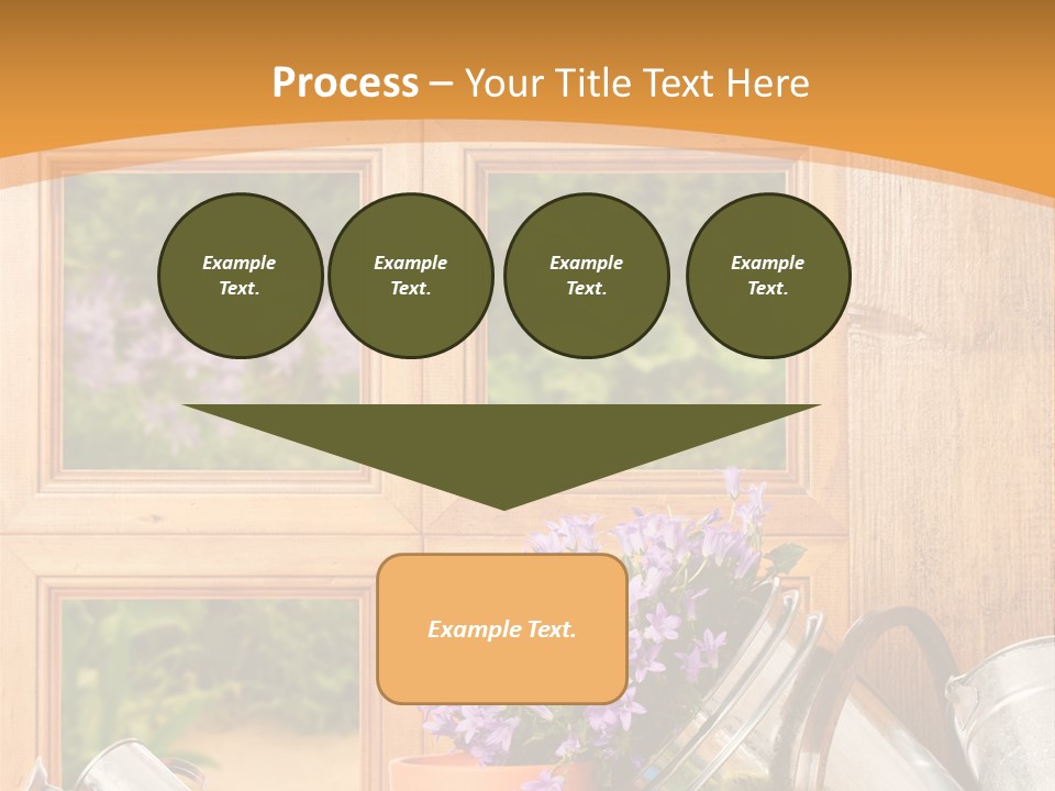 Can Gloves Window PowerPoint Template