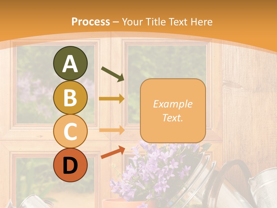 Can Gloves Window PowerPoint Template