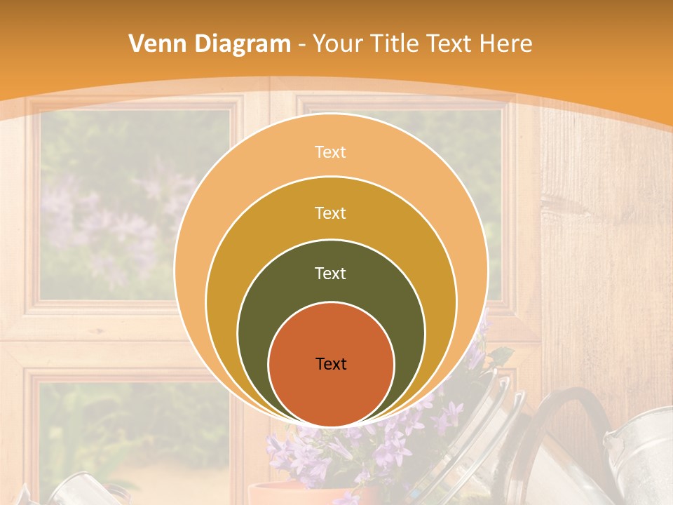 Can Gloves Window PowerPoint Template