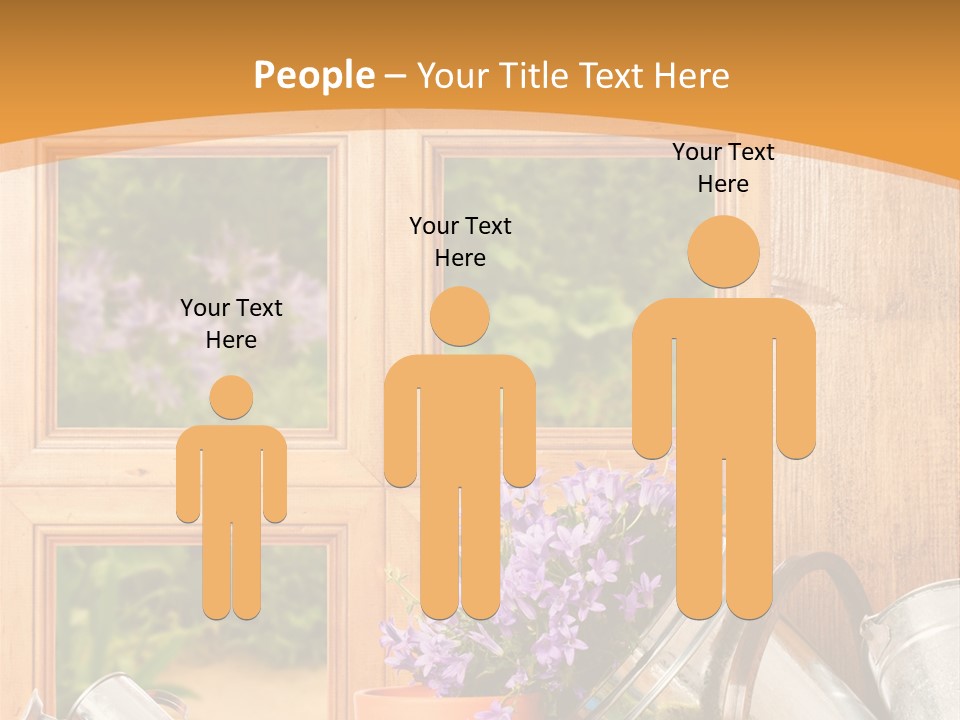 Can Gloves Window PowerPoint Template