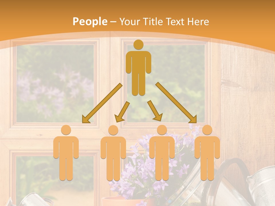 Can Gloves Window PowerPoint Template