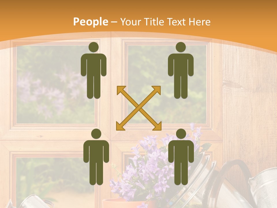 Can Gloves Window PowerPoint Template