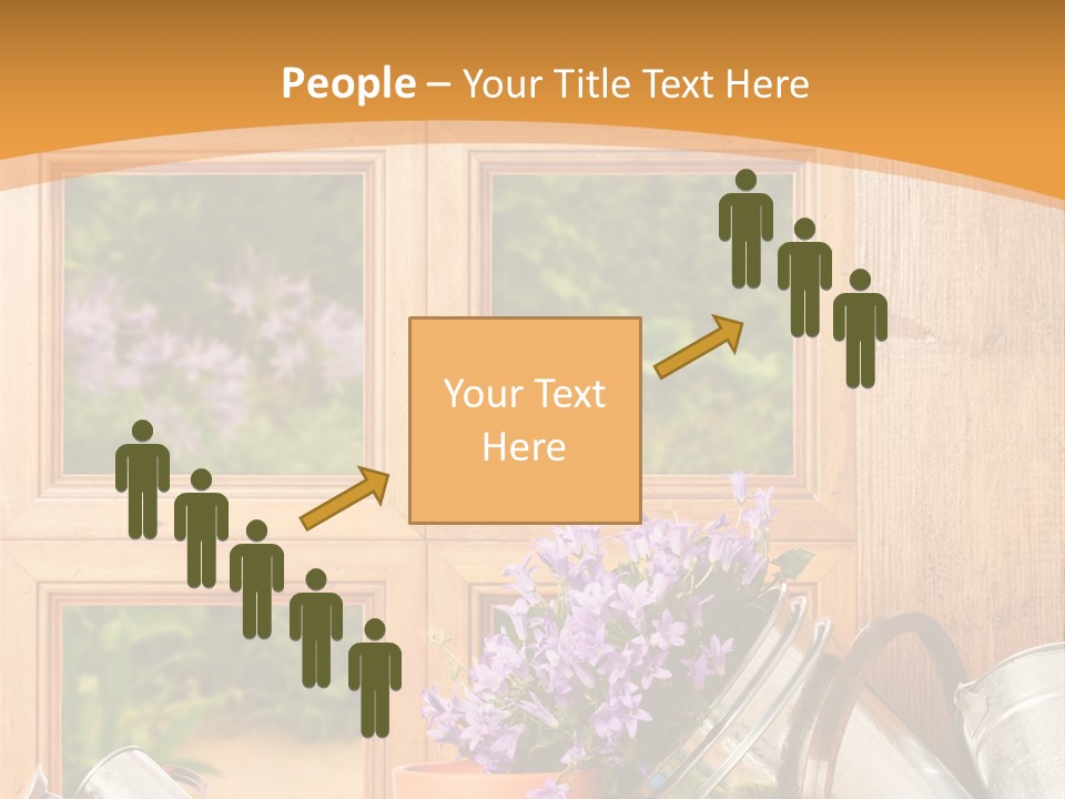 Can Gloves Window PowerPoint Template