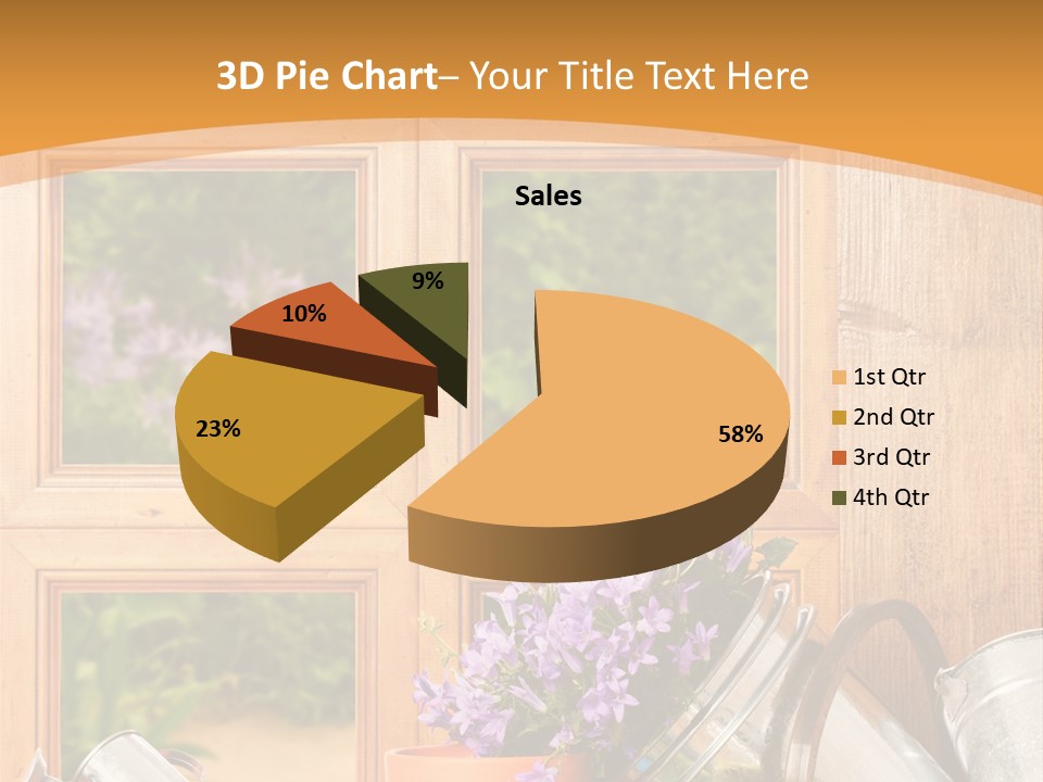 Can Gloves Window PowerPoint Template