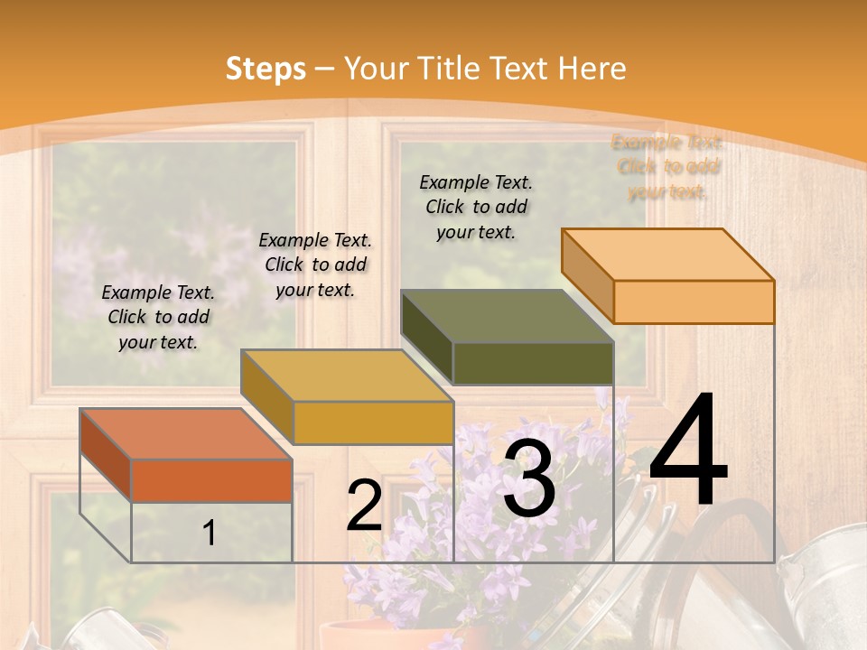 Can Gloves Window PowerPoint Template