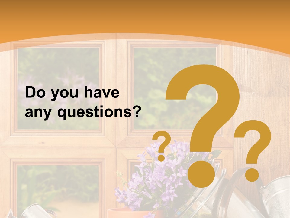 Can Gloves Window PowerPoint Template