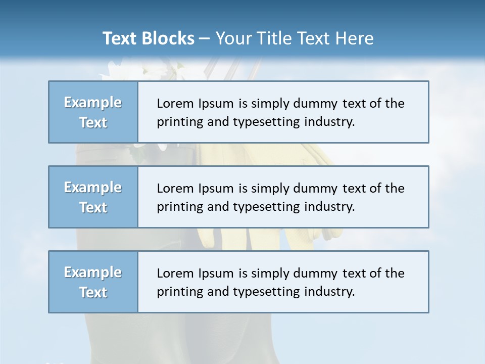 Seedlings Wellington Tools PowerPoint Template