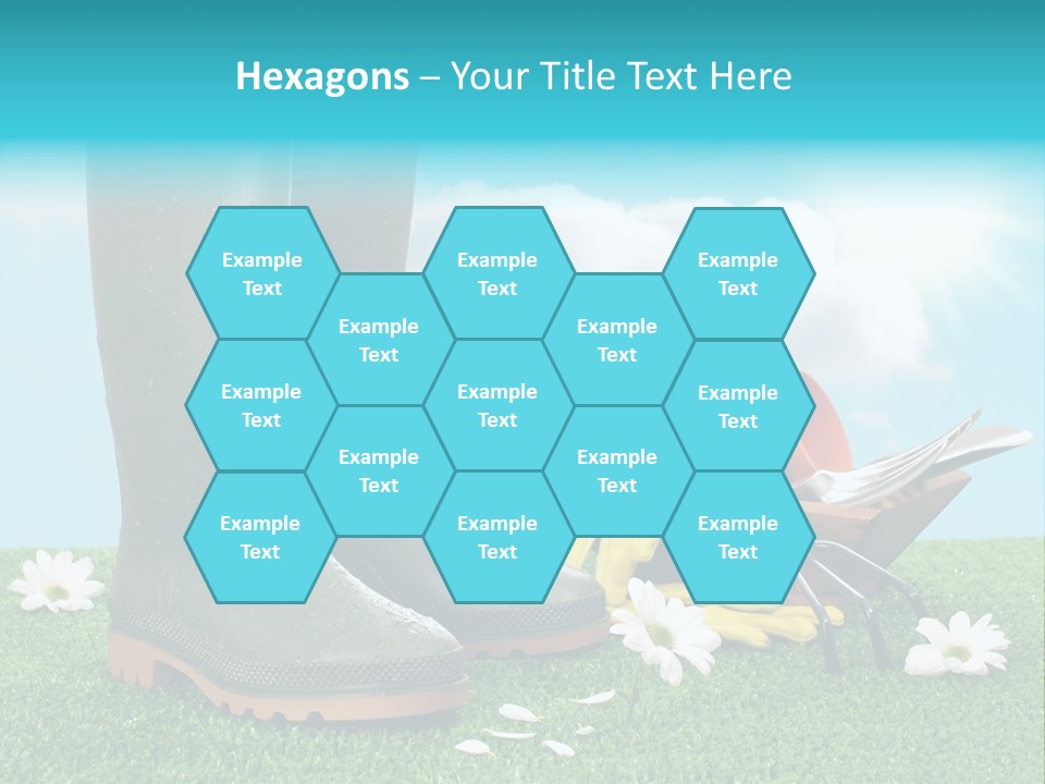 Sunny Gumboots Sun PowerPoint Template