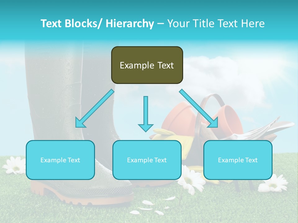 Sunny Gumboots Sun PowerPoint Template