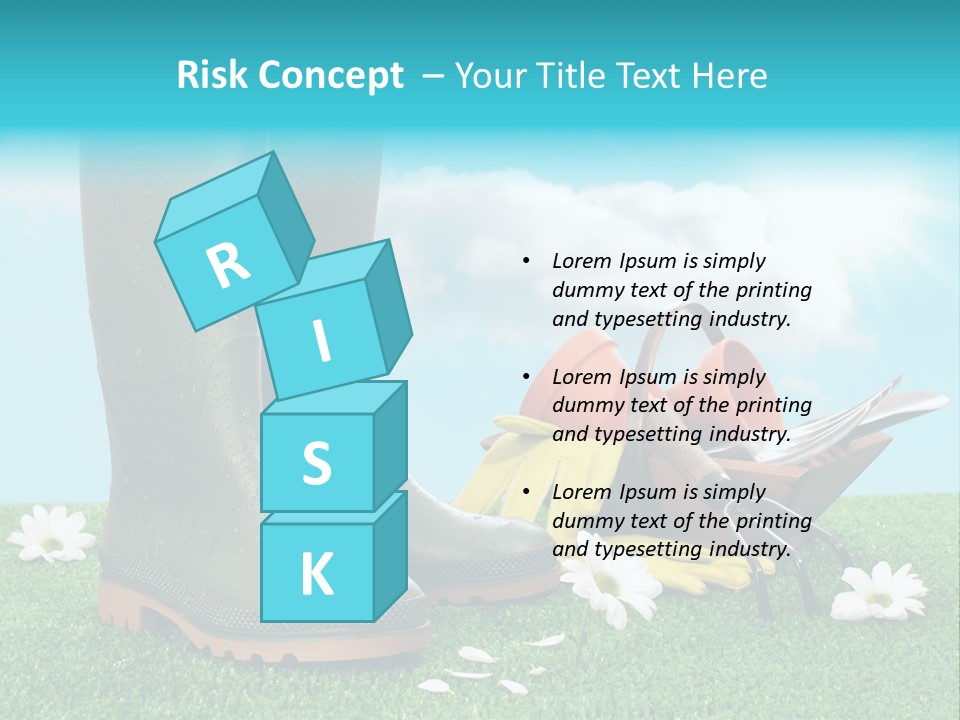 Sunny Gumboots Sun PowerPoint Template