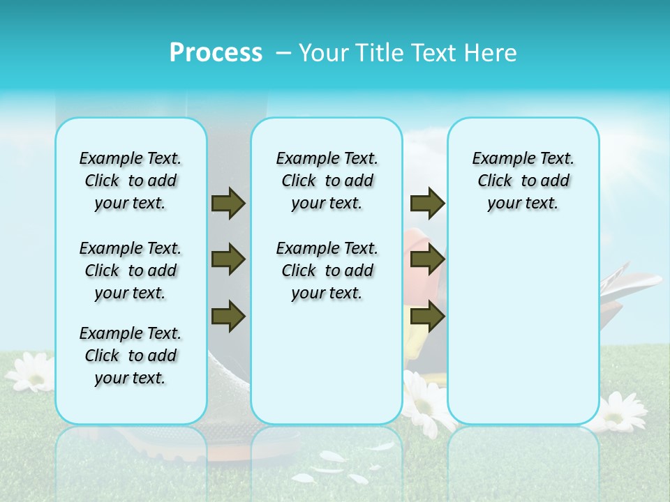 Sunny Gumboots Sun PowerPoint Template