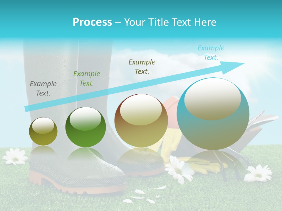 Sunny Gumboots Sun PowerPoint Template
