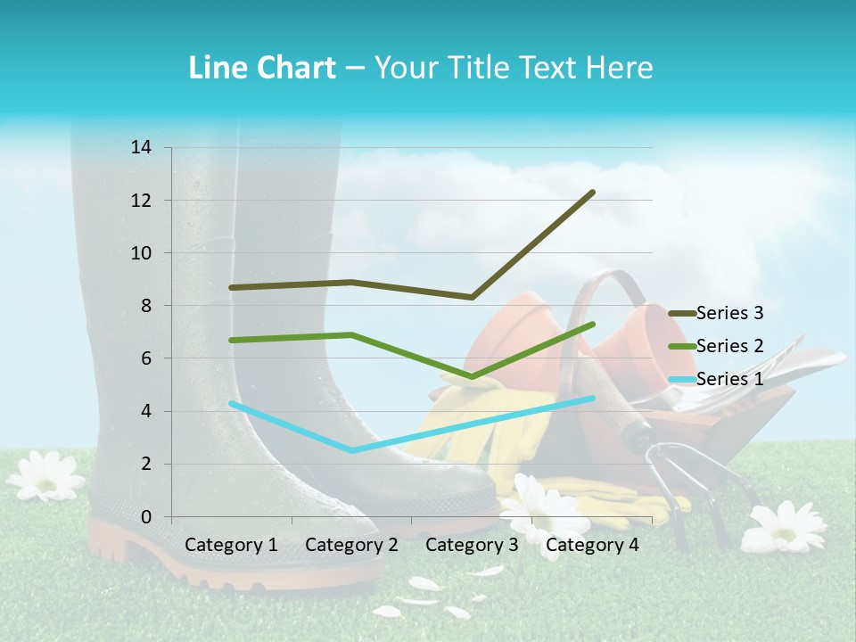 Sunny Gumboots Sun PowerPoint Template