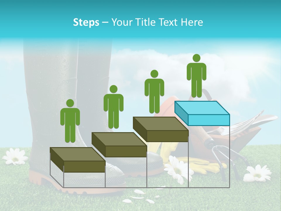 Sunny Gumboots Sun PowerPoint Template
