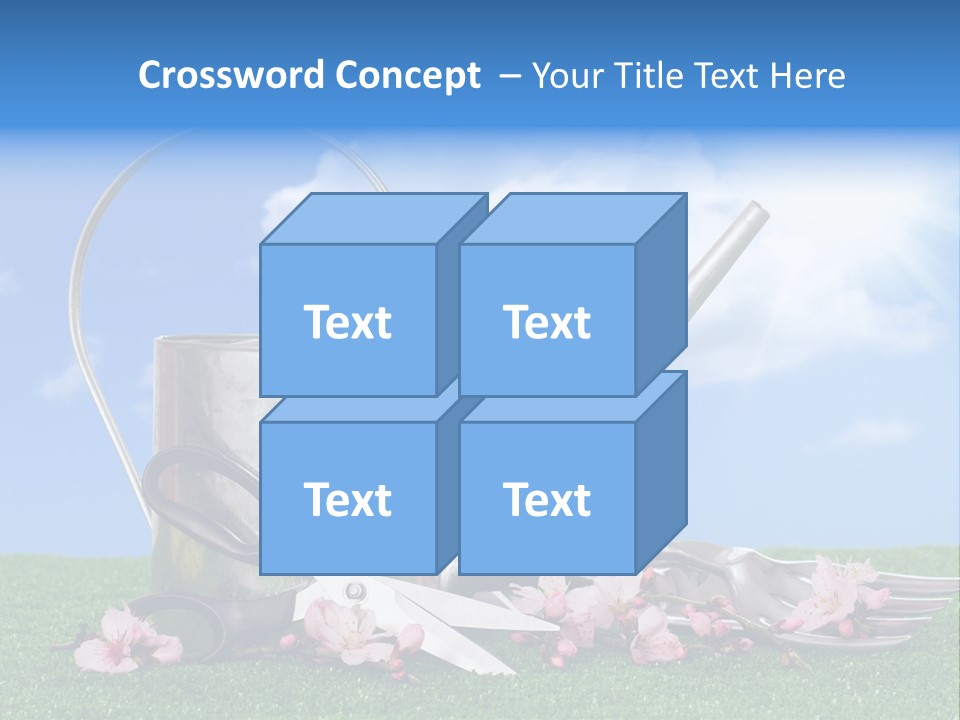 Planting Tools Gardening PowerPoint Template