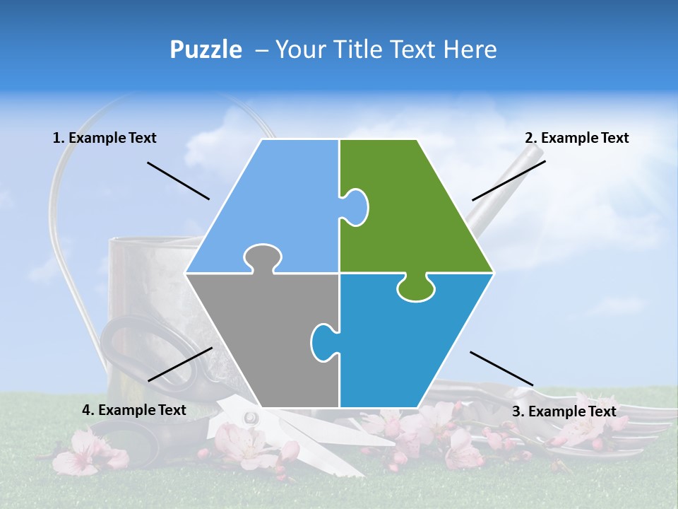 Planting Tools Gardening PowerPoint Template