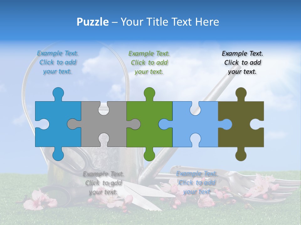 Planting Tools Gardening PowerPoint Template