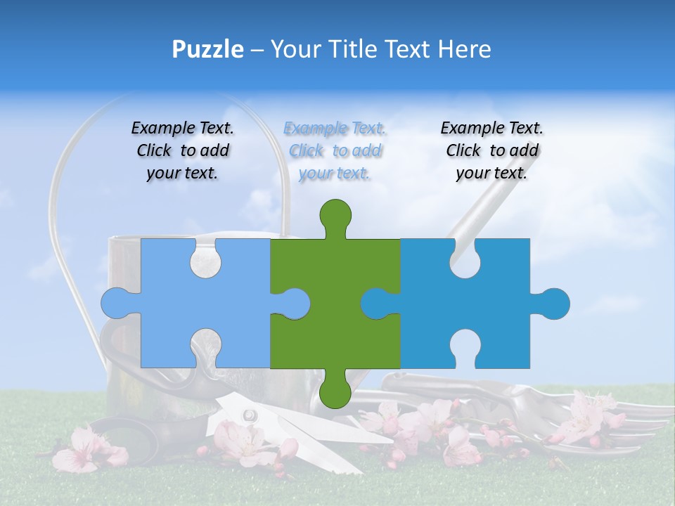 Planting Tools Gardening PowerPoint Template