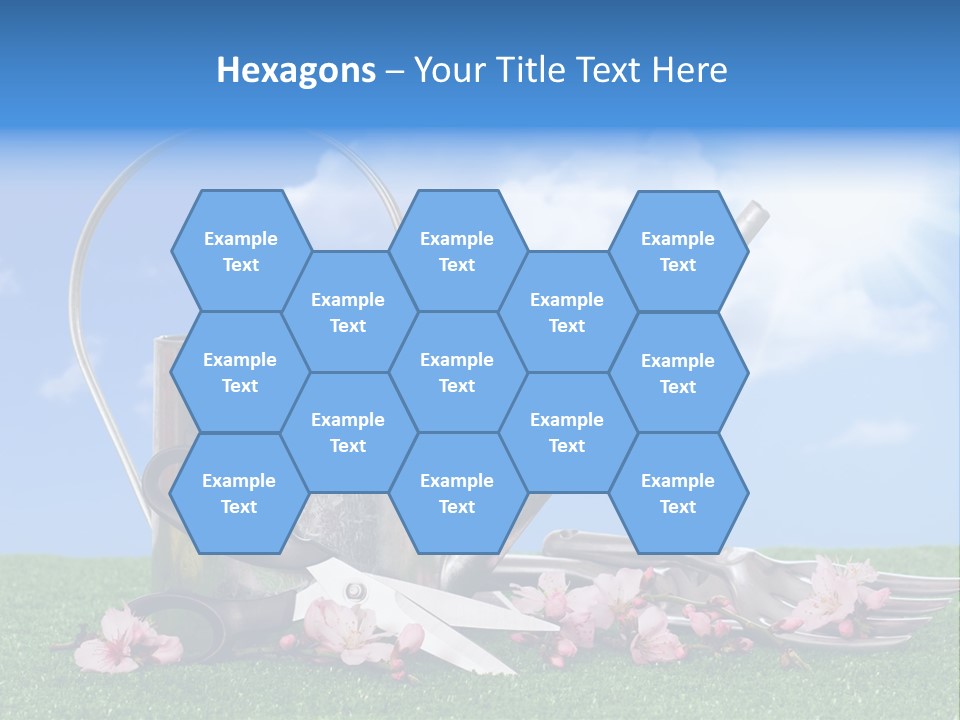 Planting Tools Gardening PowerPoint Template