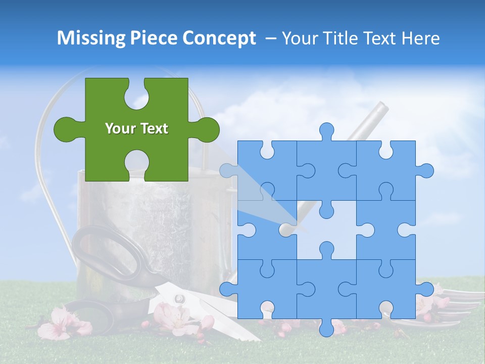 Planting Tools Gardening PowerPoint Template