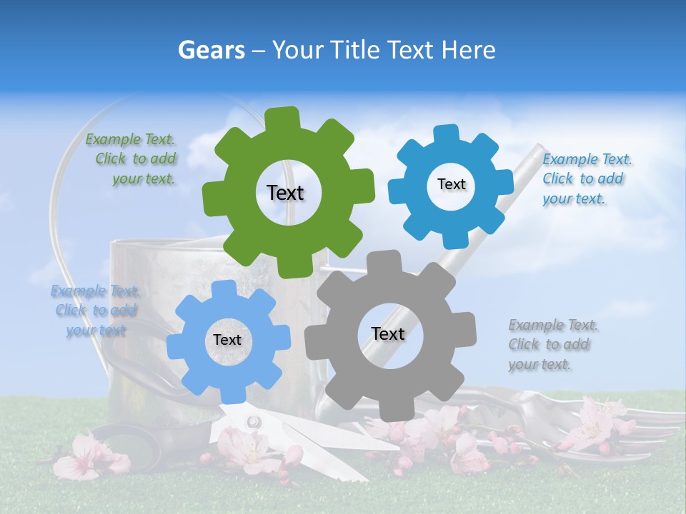 Planting Tools Gardening PowerPoint Template