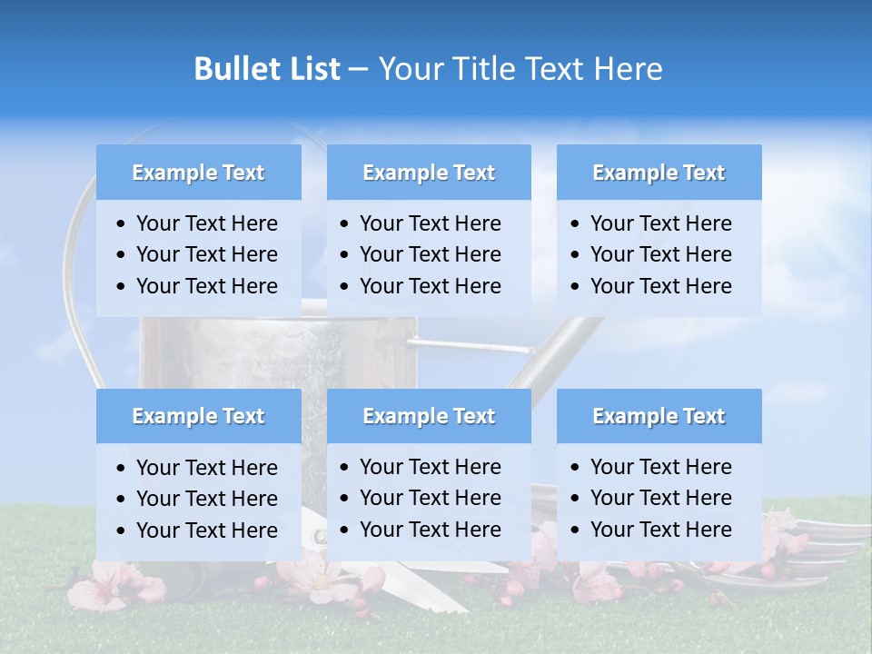 Planting Tools Gardening PowerPoint Template
