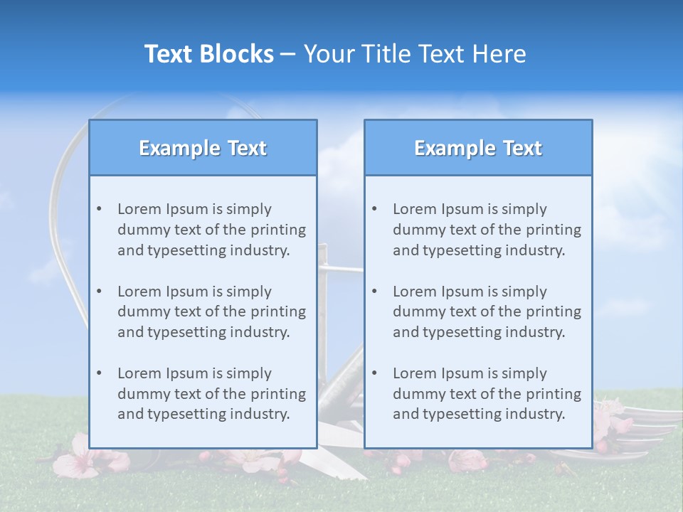Planting Tools Gardening PowerPoint Template