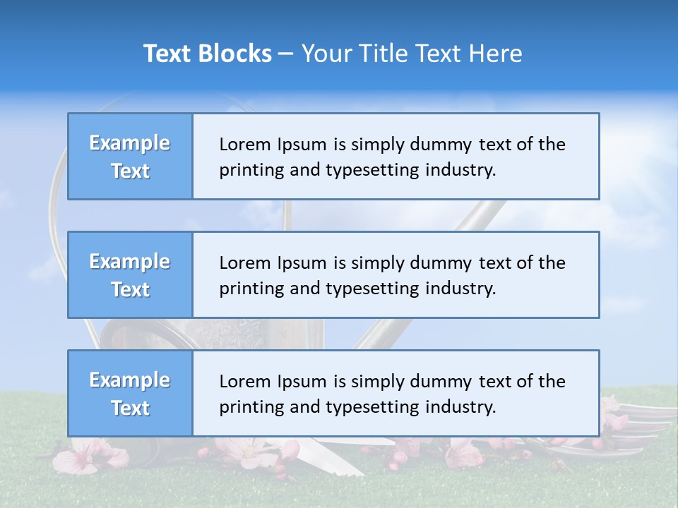 Planting Tools Gardening PowerPoint Template