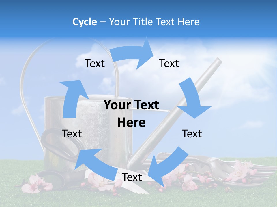 Planting Tools Gardening PowerPoint Template